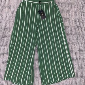 Small/medium womens flare bootcut striped pants